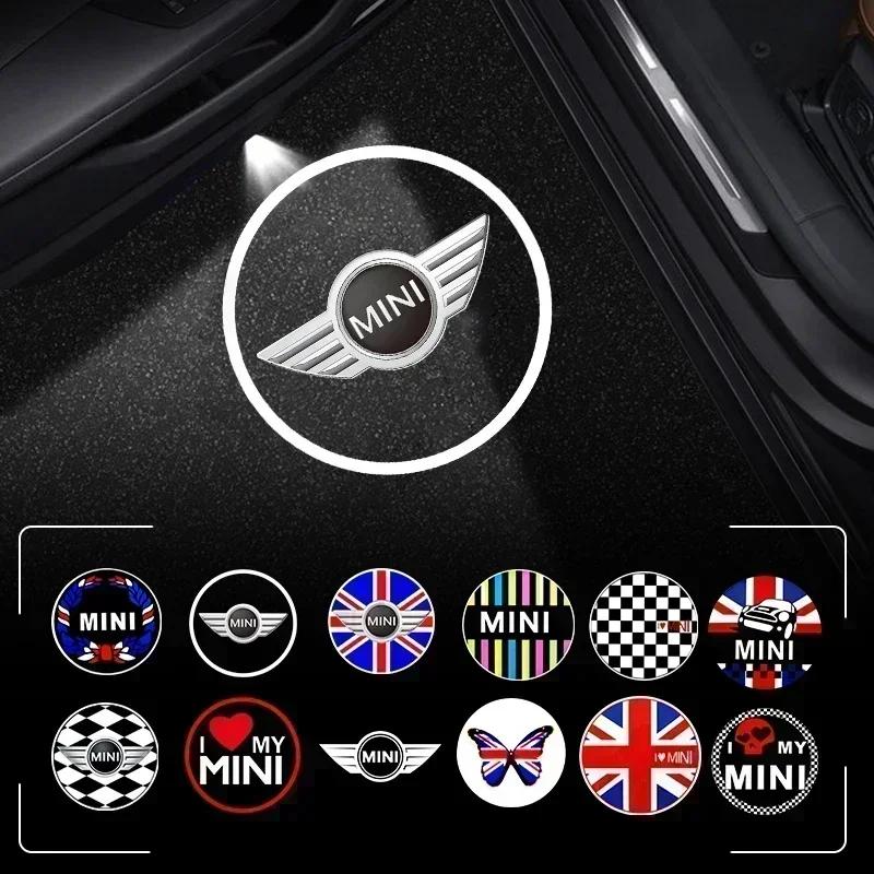 2pcs LED Car Door Projector Car Welcome Light For BMW Mini Cooper Works R52 R55 R56 R57 R50 R53 R60 R61 F54 F55 F56 F60 Parts