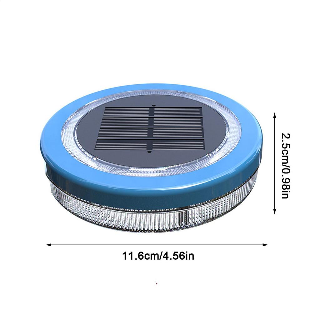 Solar Floating Pool Light IP68 Waterproof Swimming Pool Lamp Outdoor Decorative Light Blue LED Floating Garden Pool Light