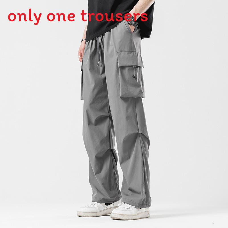 Summer Streetwear Cargo Pants With Multiple Pockets For Men And Women