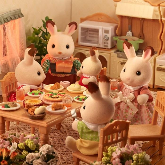 Sylvanian Families Chocolate Rabbit Family FS-46