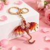 Fantasy Dragon Enamel Set Wyvern  Bag Pendant Car Key Accessories Gift Bag Charm