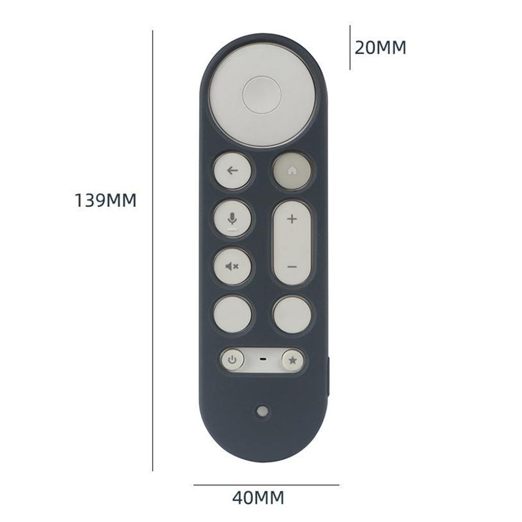 For Google TV Streamer Voice Remote Silicone Case TV Accessories Remote Control Protective Cover with Strap