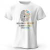 Funny Brain Power Printed 100 Cotton TShirt Soft  Breathable Casual Tops Round Neck Short Sleeve fashion Unisex Quirky Style