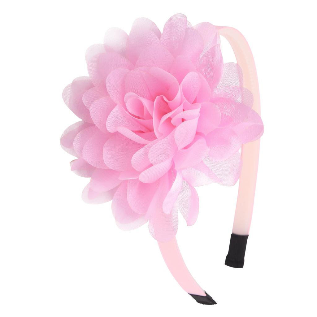 1PC Chiffon Flower Headbands Kids Girls Plastic Teeth Hairbands Floral Headband Children Girls Fashion Hair Aceessories