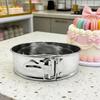 Yousheng Tårtform Set Mousse Chiffon Födelsedag Bröllopstårtor Non-Stick Bakform 4-10 Tum Rostfritt Stål Fjäderlås Bakverk Köksredskap