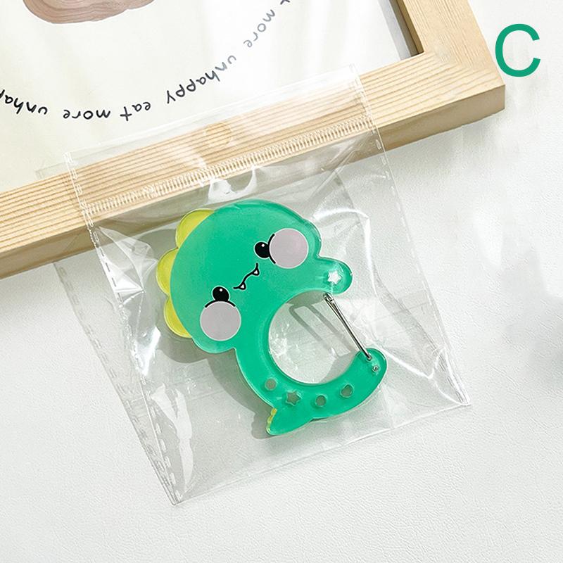 

Cute Dinosaur Carabiner Diy Dinosaur Keychain Bag Charm Acrylic Decoration Backpack Pendant Handbook Decoration Gifts