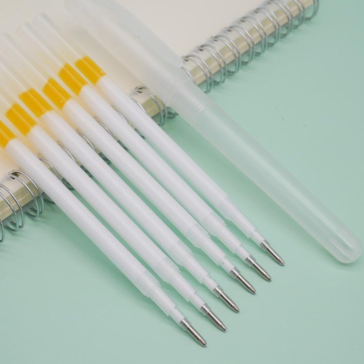 Large Capacity White Gel Pen Refills for Calligraphy and Highlighting (1.0mm, Black Cardstock Compatible).