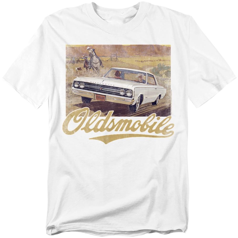 Oldsmobile Western T-Shirt S-5XL White XXXXL