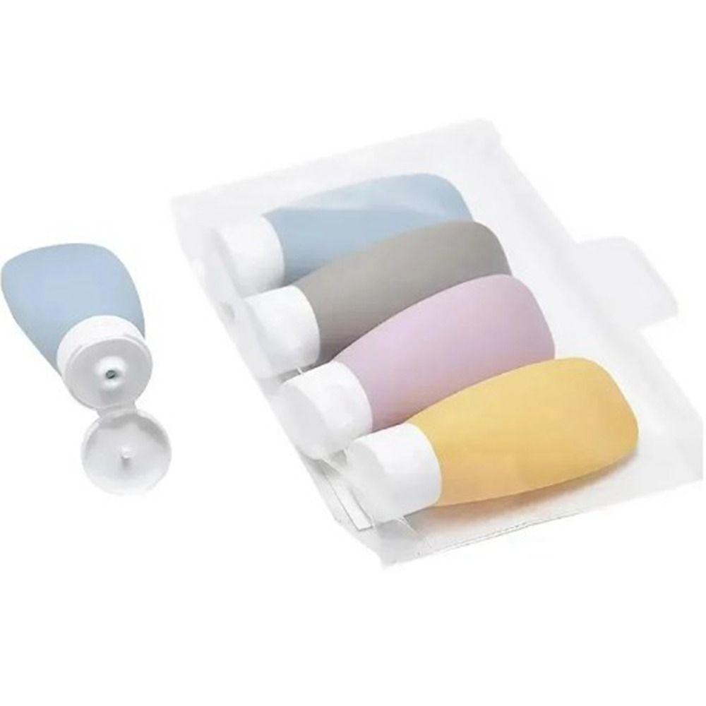 Flip-top Bottles Hose Squeeze Bottle Refillable Dispensing Empty Bottle Cosmetic Container