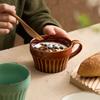 Japanese Creative Coffee Cup Coarse Pottery Powder Lead Mug Breakfast Oat Cup Milk Cup Soup Cup Coffee Cup Red Tea Cup