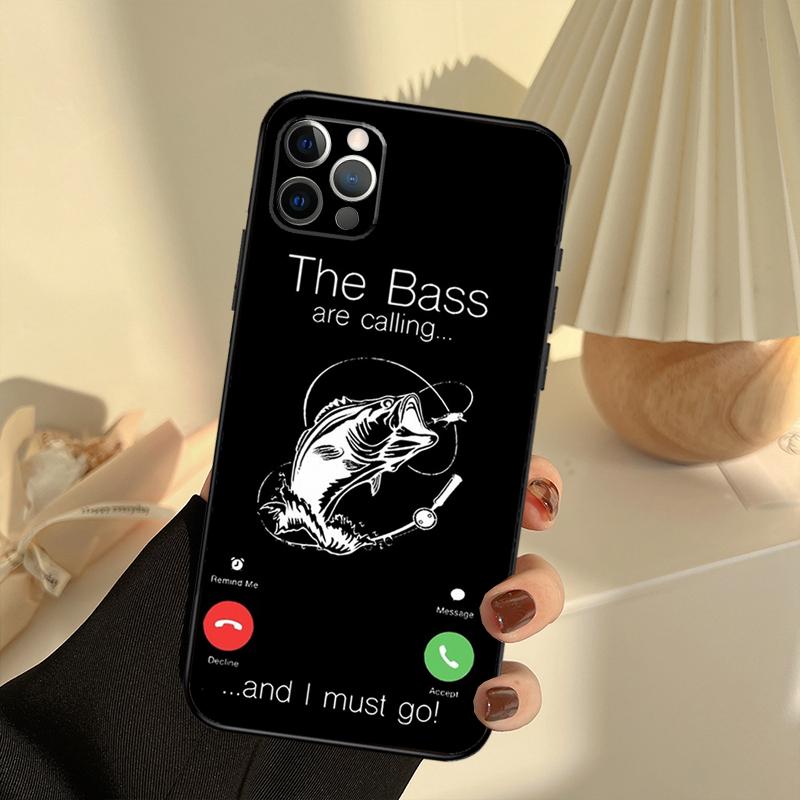 Carp Fish Fishing rod Hook Case For iPhone 11 12 13 14 15 16 Pro Max Cover For iPhone 13 12 Mini XR X XS Max Plus