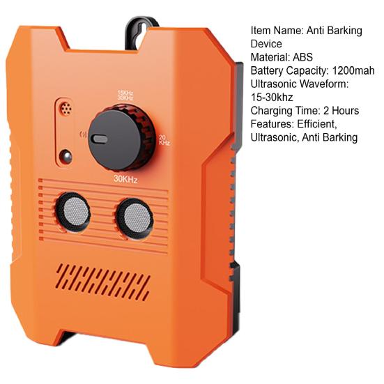 Anti Barking Device for Dogs Ultrasonic Dog Bark Deterrent Silencer Rechargeable Dog