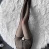 Meitu Cross-border New Erotic Lingerie Sexy Black Silk Open One-piece Stockings Set 3003 Single Piece Consignment