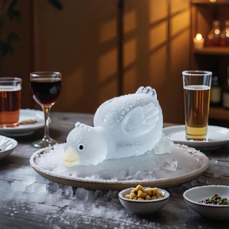 Duck Milk Pudding Silicone Mold Party Jelly Bowl Cake White Cold Ice Powder Mold Cake Kitchen Decoration Accessories