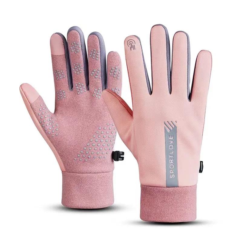 

Womens Autumn Winter Sports Warm Gloves Waterproof And Non-slip Cycling Gloves Wind And Cold Resistant Outdoor Activity Gloves