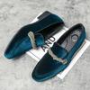 New Luxury Suede Leather 38~48 Mens Driving Casual Designer Brand Peas Black Loafers Flats Moccasins Boat Shoes for Men Footwear