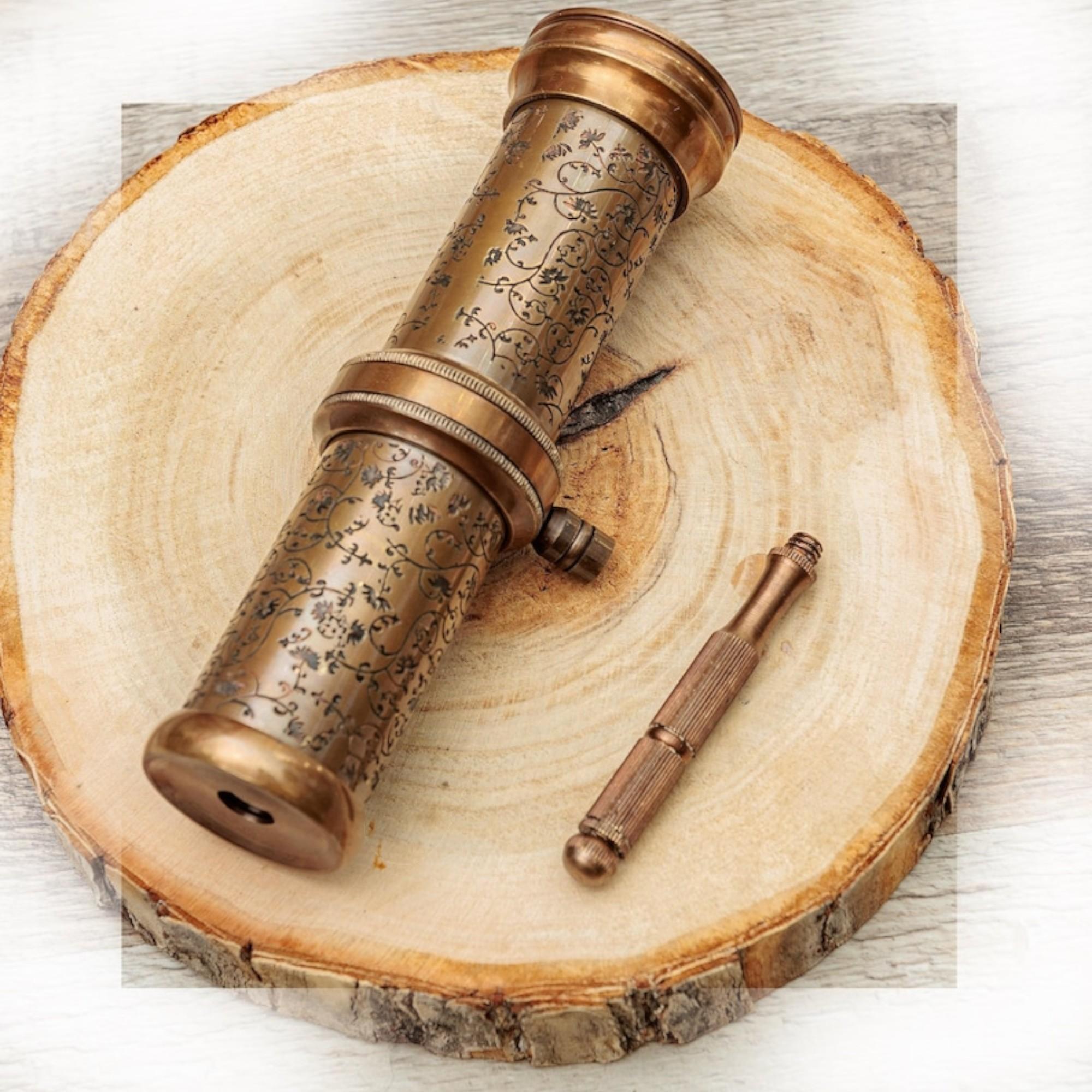 

Креативный подарок на заказ из латуни Kaleidoscope для детей, космический призматический зрительный аппарат, подарок на день рождения для него