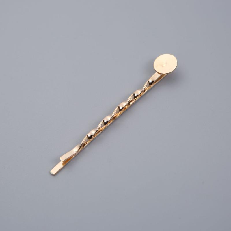 

Металлические прямые волнистые заколки для волосКлейкая лента АксессуарыЗаколки для края Заколки для челки Материалы Golden twisted dough золотой