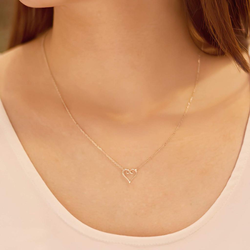 Kingdom Hearts Necklace Heart Silver Jewelry U-Treasure NDKH-304-SV925