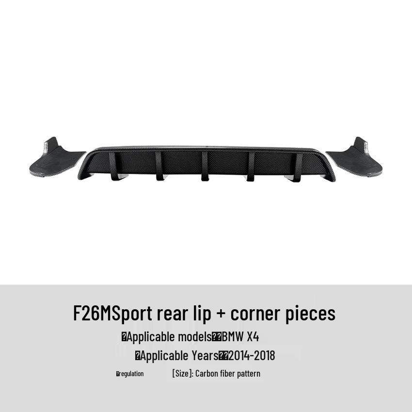 BMW X4 F26 Sport Hecklippe Spoiler Eckensatz (Modelle 2014-2018)