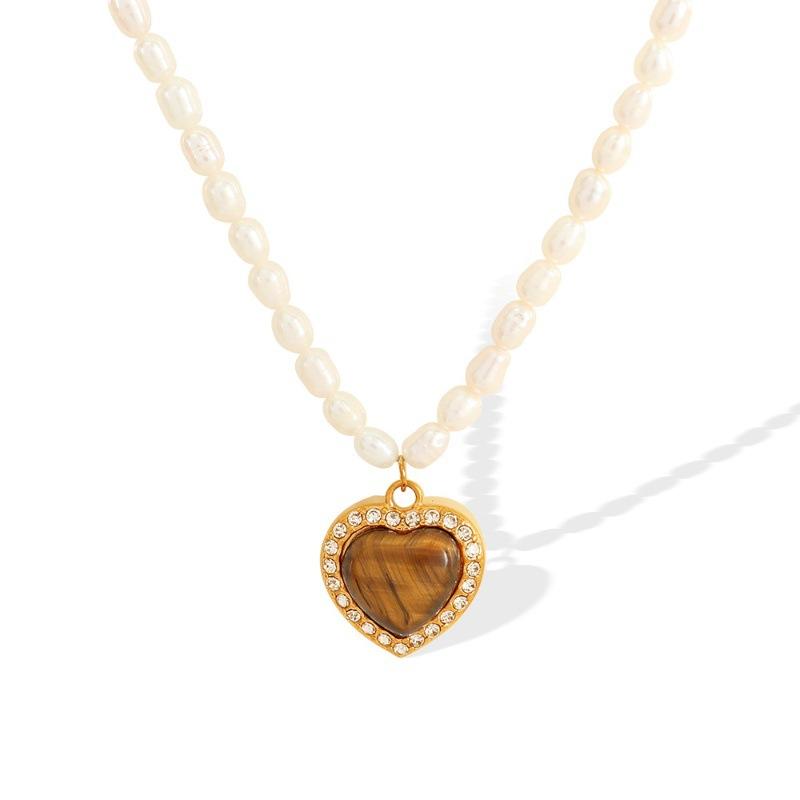 High texture necklace female light luxury gorgeous exquisite French retro necklace necklace female
