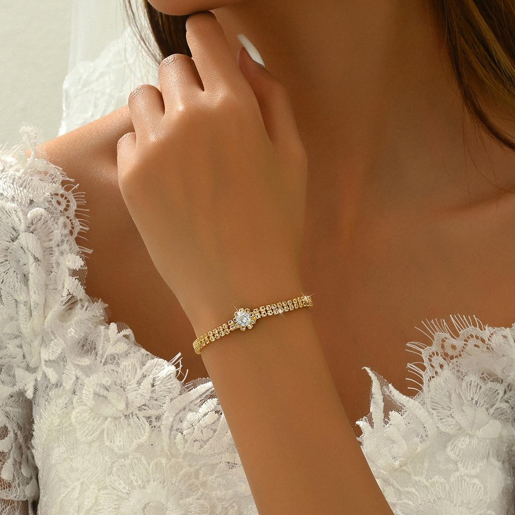 Neues Nigeria Dubai Schmuckset Braut Halskette Armband Ohrringe Ring Vierteiliges Set