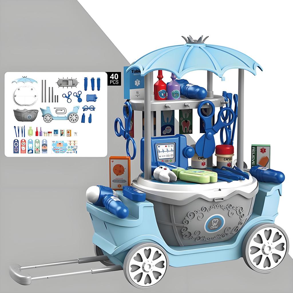 Carrito de compras creativo para juegos de rol, simulación de tienda, regalo para festival