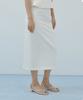 Lucirju Lace Waist H-Line Skirt (Ivory)