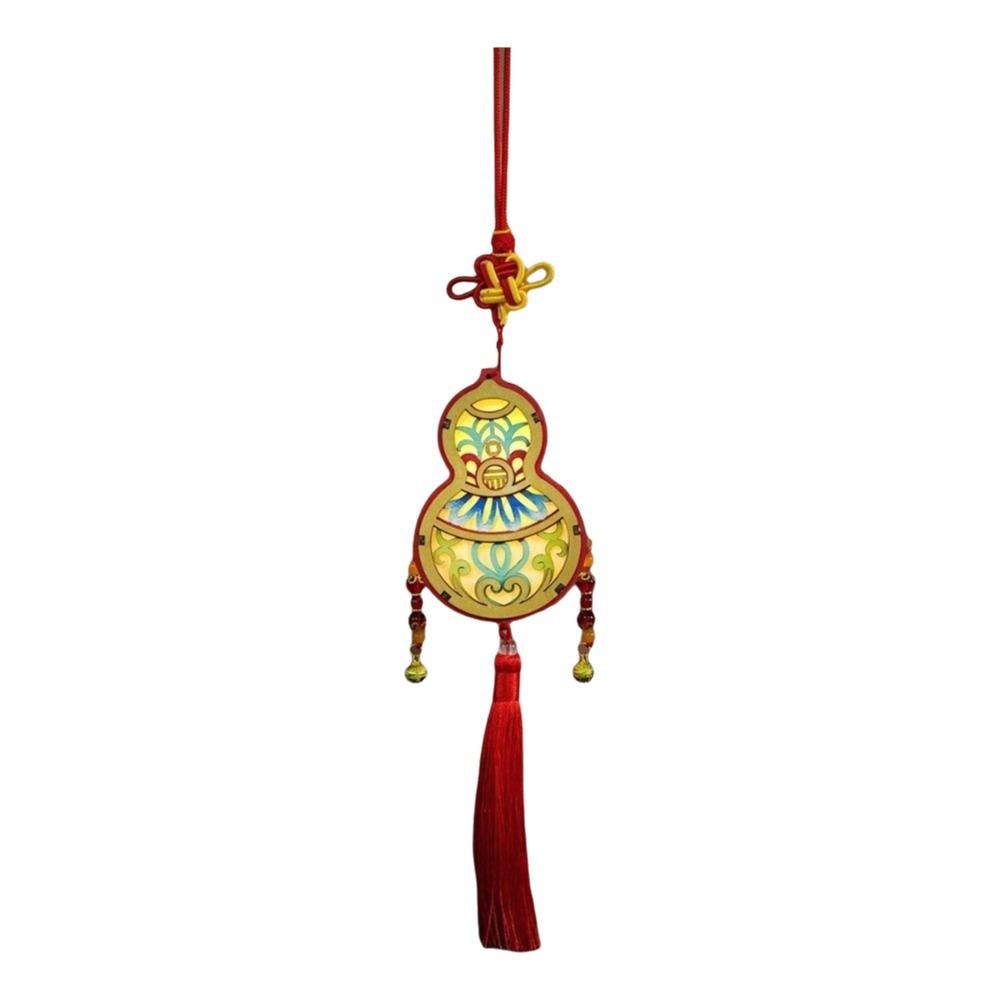 Wooden DIY Craft Material Kit Glowing Handheld Lantern Party Decoration Style F