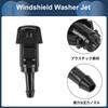 INFINAUTO Front Windshield Washer Nozzle with 2 Gaskets 1.2m Hose