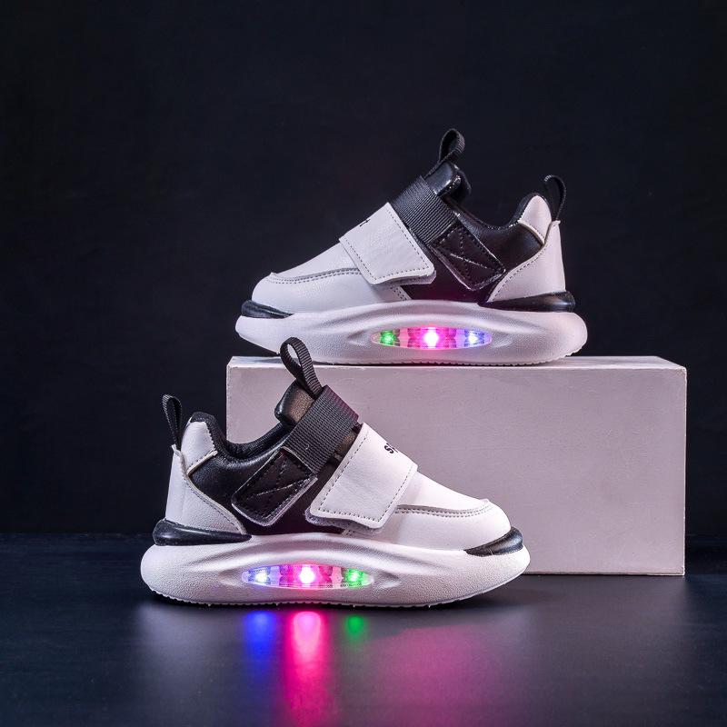 Leuchtende Sneaker für Kinder - Trendige Laufschuhe mit weicher Sohle für Jungen & Mädchen, Lässiger Stil für Frühling/Herbst