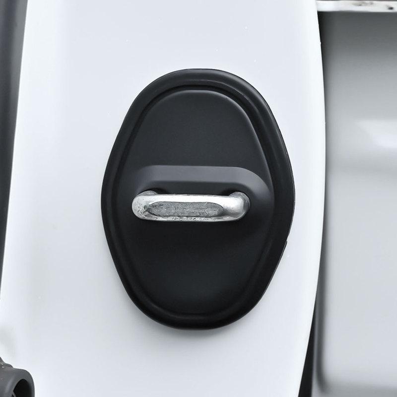 For NISSAN Rogue -2024 Car Door Shock Absorber Door Lock Protector Silicone Auto Door Lock Latches Cover Accessories