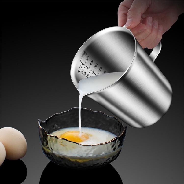 Professioneller Edelstahl-Messbecher mit Griff Korrosionsbeständiger Messzylinder Für Cafés Und Bäckereien