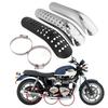 Motorcycle Exhaust Pipe Heat Shield Motorcycle Anti-Hot Plate Cover Exhaust Muffler  Pipe Cover Heat Shield Decor Guard