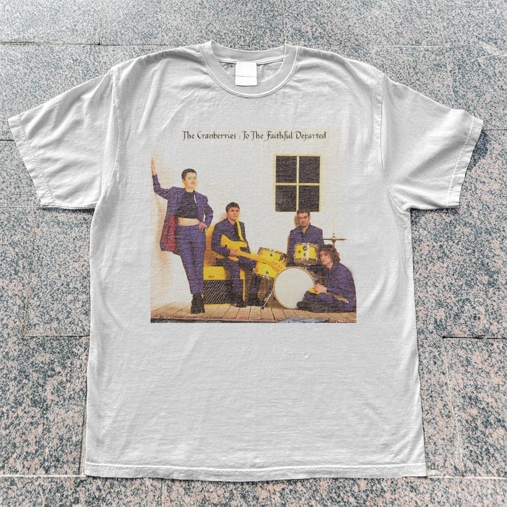 The Cranberries Faithful Departed Album Retro Faded Black Unisex TShirt Size S Unisex T-Shirt XXXL