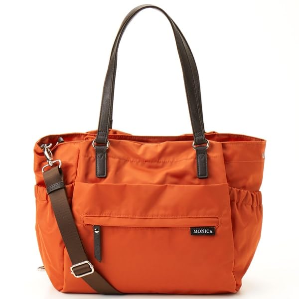 

Monica Tote Bag with Orange 3-Way Pouch, MONI01201, (45)