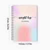 Spiral-Bound A5 Motivational Weight Loss Journal Notebook