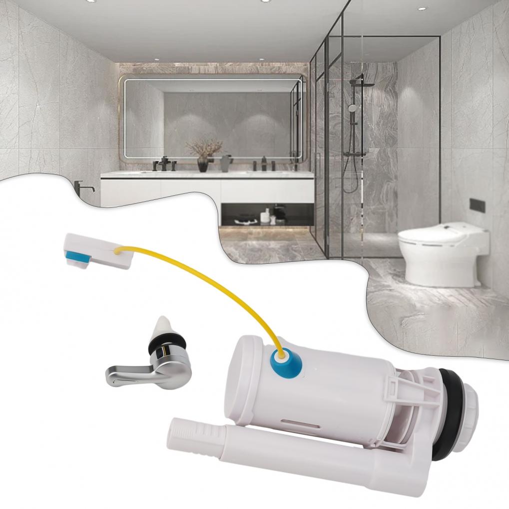 Toilet Tank Dual Flush Valve White Wire-controlled
