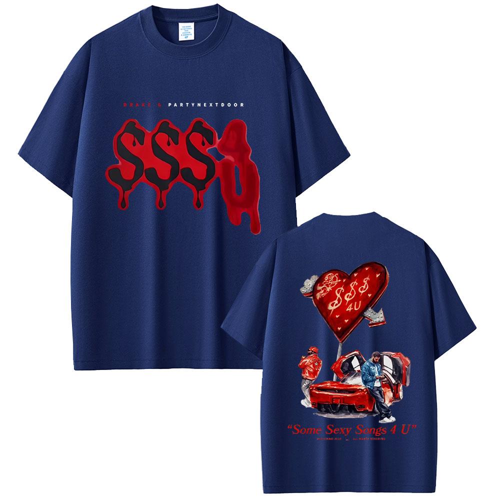 Hot Sale PARTYNEXTDOOR Drake Some Sexy Songs 4 U SSS4U New Album 2025 Tshirt Unisexs Women Hip Hop Fashion Oversized T Shirts