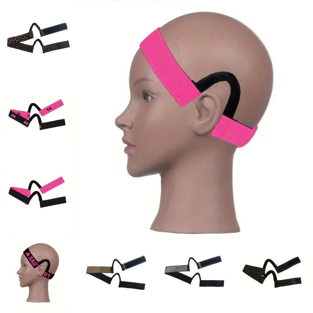 Adjustable Black Lace Wig Band Comfortable Wig Edges Wrap Ear Hanger Melting Band  for Lace Wigs