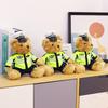Traffic Police Bear Doll Police Bear Plush Toy Teddy Bear Doll Motorcycle Rider Bear Children's Birthday Gift