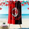 Asciugamano da Spiaggia Stampa AC Milan, Asciugamano Grande Morbido Asciugatura Rapida per Spiaggia Campeggio Nuoto
