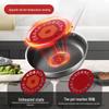 KOBACH 304 Stainless Steel Non-Stick Frying Pan with Honeycomb Pattern