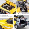1/24 Scale Toyota FJ Cruiser Camper Alloy Model, Cool Sound and Light, Can Be Opened In Many Places In The Car Body, Four-wheel Shock Absorber
