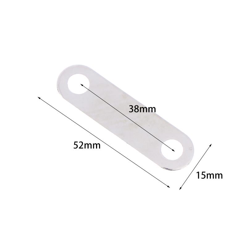 5/10-Pieces Nickel-Plated Copper Battery Busbar, 52x15mm for Lithium Battery Pack with M6 Holes (38mm CtC), 1.2mm Thick