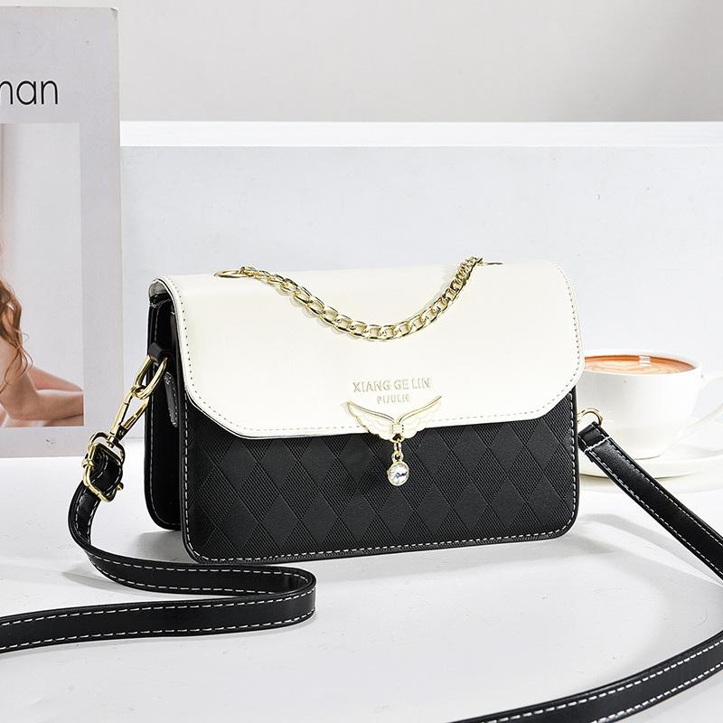 Summer Chain Small Square Bag Women's Fashion Crossbody Bag  New Korean Fashion Fresh Women's Single Shoulder Bag