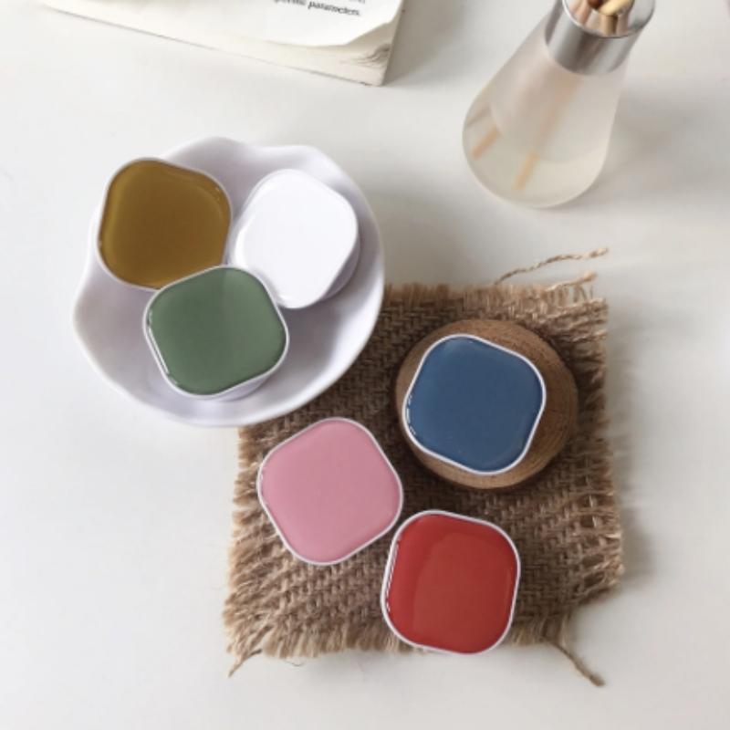 Cute Square Popping Sockets Grip Phone Holders Finger Ring Holder Griptok Stand Back Cover Clip Sticker Cellphone Accessories