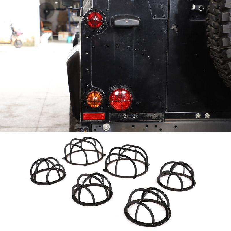 For Land Rover Defender 110 2004-2019 Car Headlight Lampshade Headlamp Lens Cover Protection Net Grill Guard Trim