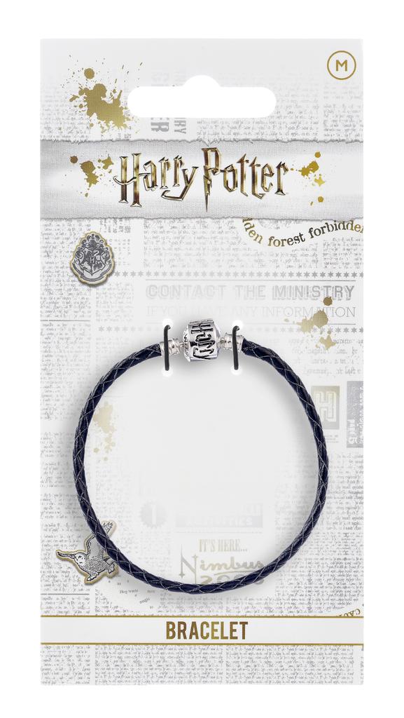 Harry Potter Leather Charm Bracelet 19cm Black