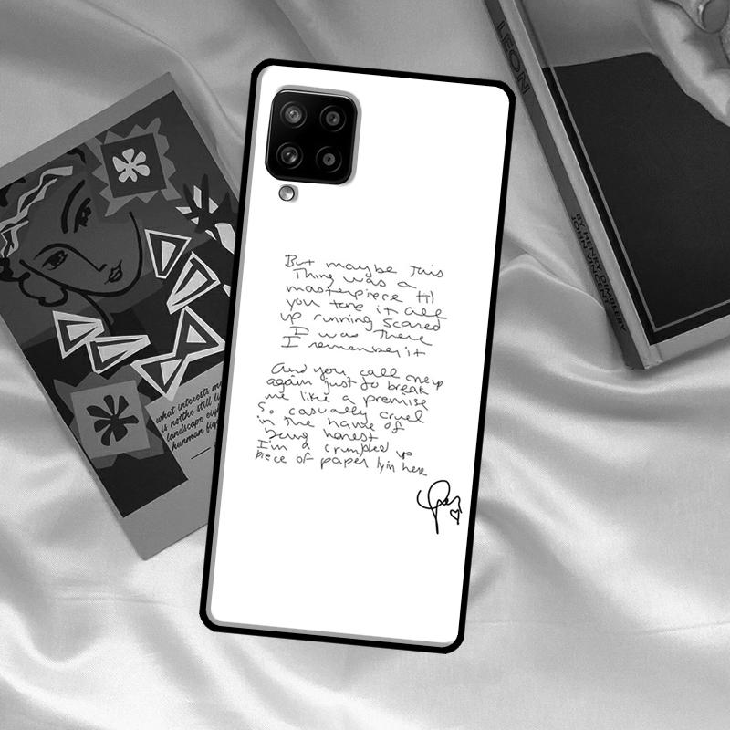 All Too Well Lyrics Case For Samsung Galaxy A52 A32 A12 A33 A06 A16 A26 A36 A56 A15 A53 A13 A34 A54 A14 A35 A55